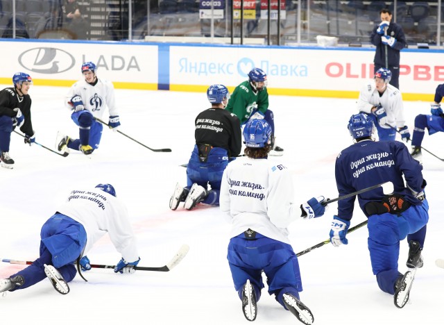 18.11.2025. Тренировка перед матчем с «Атлантом» на льду ВТБ Арены