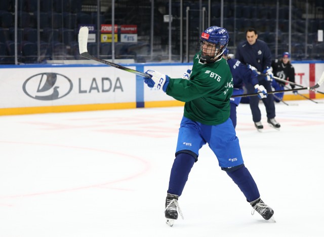 18.11.2025. Тренировка перед матчем с «Атлантом» на льду ВТБ Арены