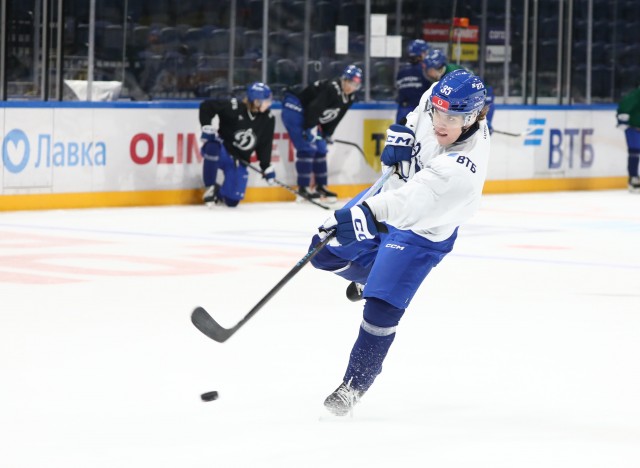 18.11.2025. Тренировка перед матчем с «Атлантом» на льду ВТБ Арены