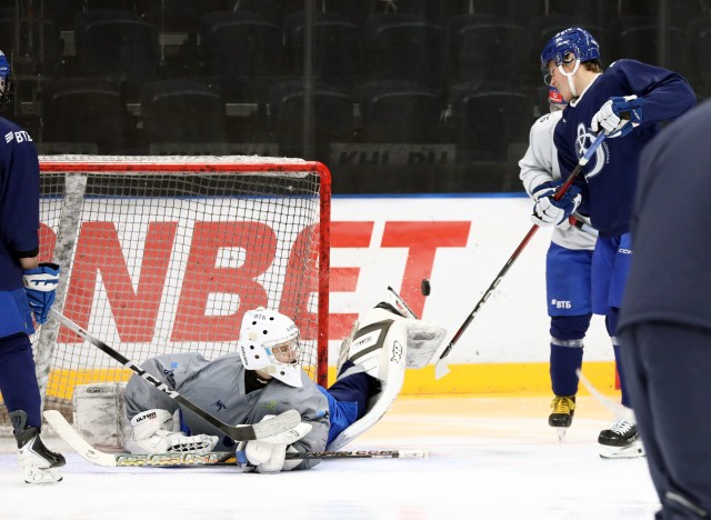 Тренировка перед матчами с «Локо»